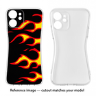 Side Sweep Flames Nokia C12/C12 Pro Soft Case Back Cover by Casekaro