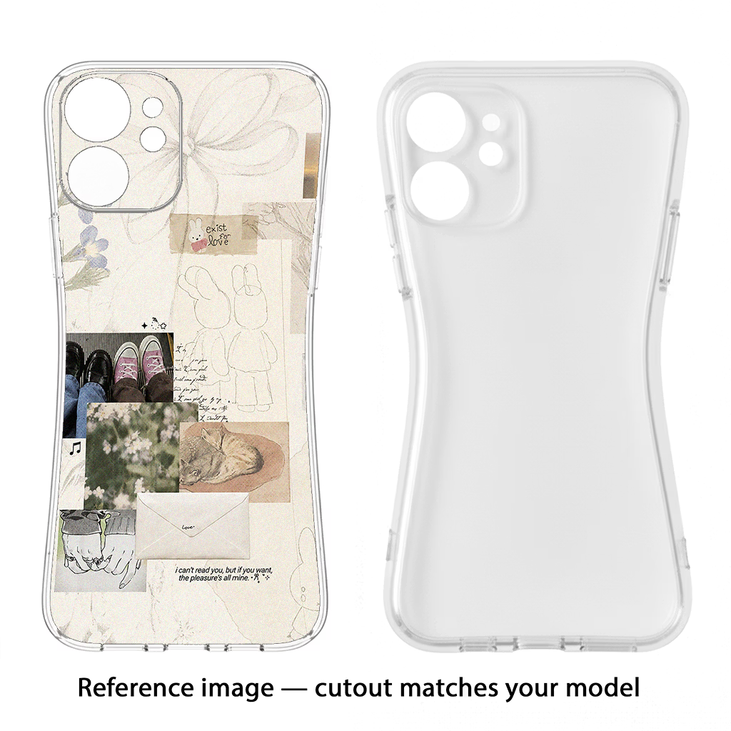 Soft Aesthetic iPhone XS Soft Case Back Cover by Casekaro
