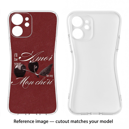 Velvet Cherry iPhone 16e Soft Case Back Cover by Casekaro