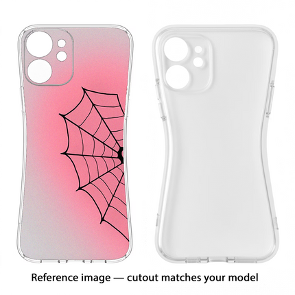 Pink Web Vivo Y16 Soft Case Back Cover by Casekaro