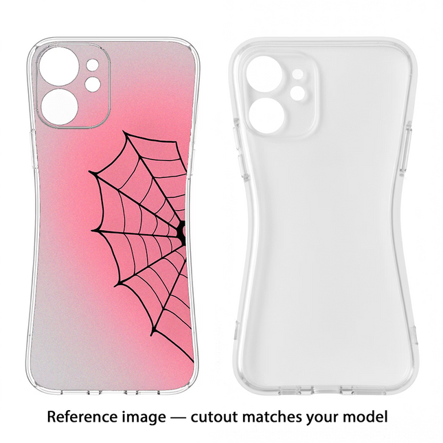 Pink Web Redmi 8A Soft Case Back Cover by Casekaro
