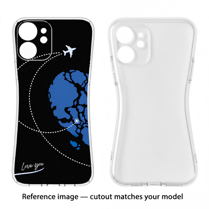 Love Orbit Oppo Reno12 5G Soft Case Back Cover by Casekaro