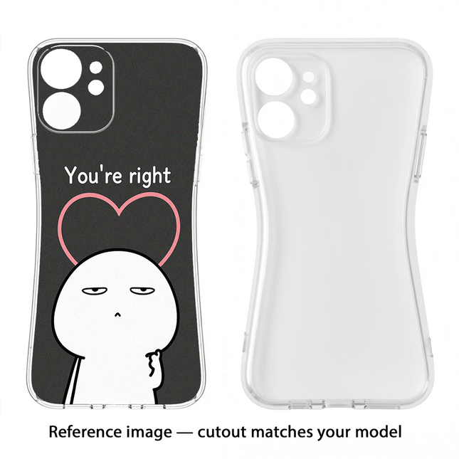 You're Right Poco M3 Soft Case Back Cover by Casekaro