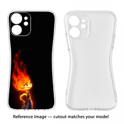 Ember Flame iPhone 16e Soft Case Back Cover by Casekaro
