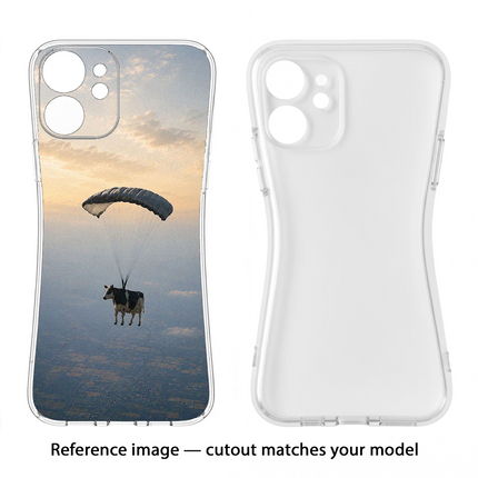 Skydiving Cow OnePlus 11R Soft Case Back Cover by Casekaro