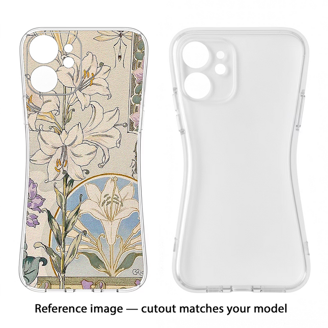 White Lily Nokia C12/C12 Pro Soft Case Back Cover by Casekaro
