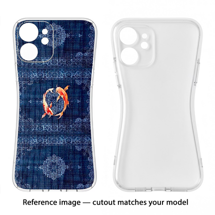 Koi Blue Oppo F11 Pro Soft Case Back Cover by Casekaro