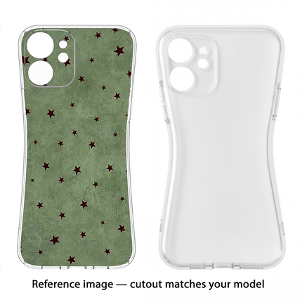 Green Stars Poco M4 Pro 4G Soft Case Back Cover by Casekaro
