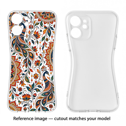 White Mayura Redmi Note 11 Pro Soft Case Back Cover by Casekaro