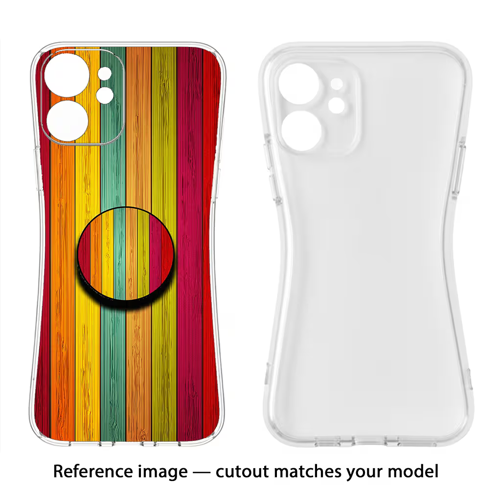 Multicolor Wooden iPhone 13 Pop Case by Casekaro