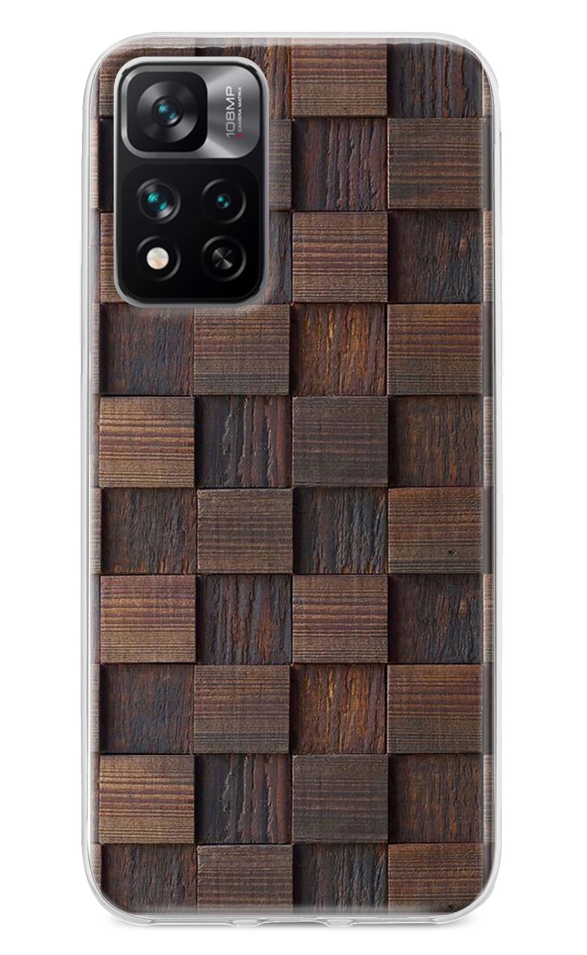 Wooden Cube Design Mi 11i 5G/11i 5G Hypercharge Back Cover