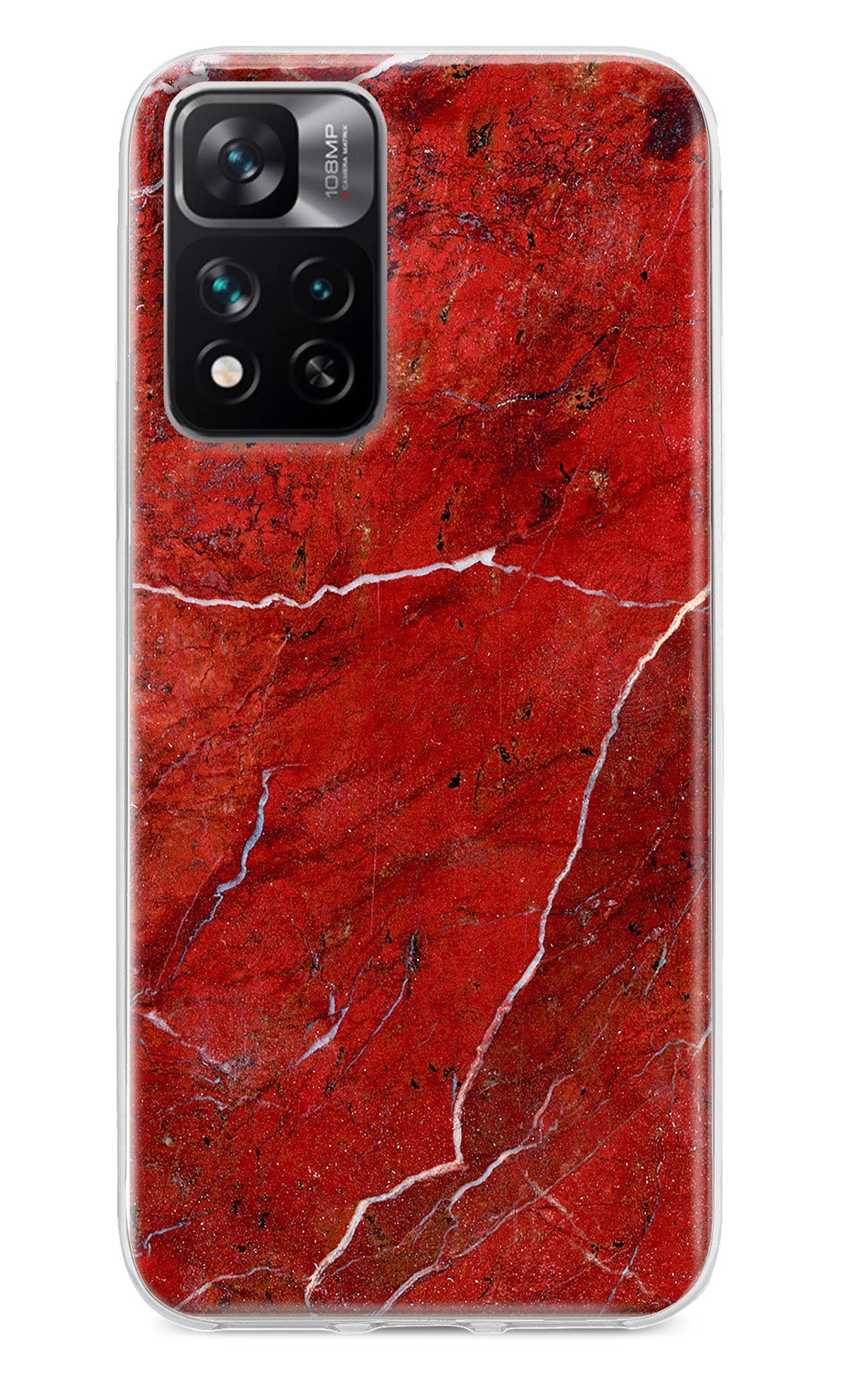 Red Marble Design Mi 11i 5G/11i 5G Hypercharge Back Cover