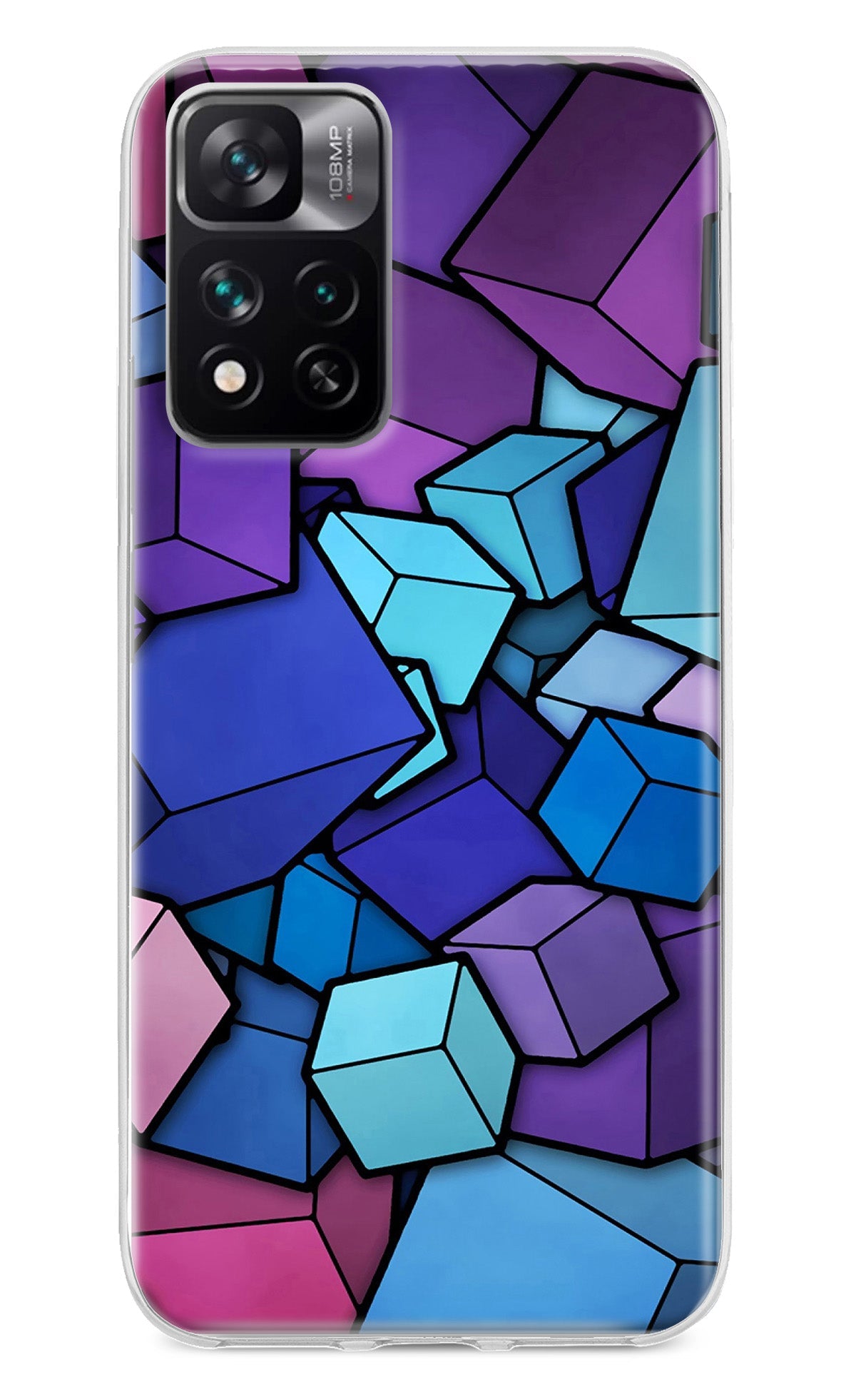 Cubic Abstract Mi 11i 5G/11i 5G Hypercharge Back Cover