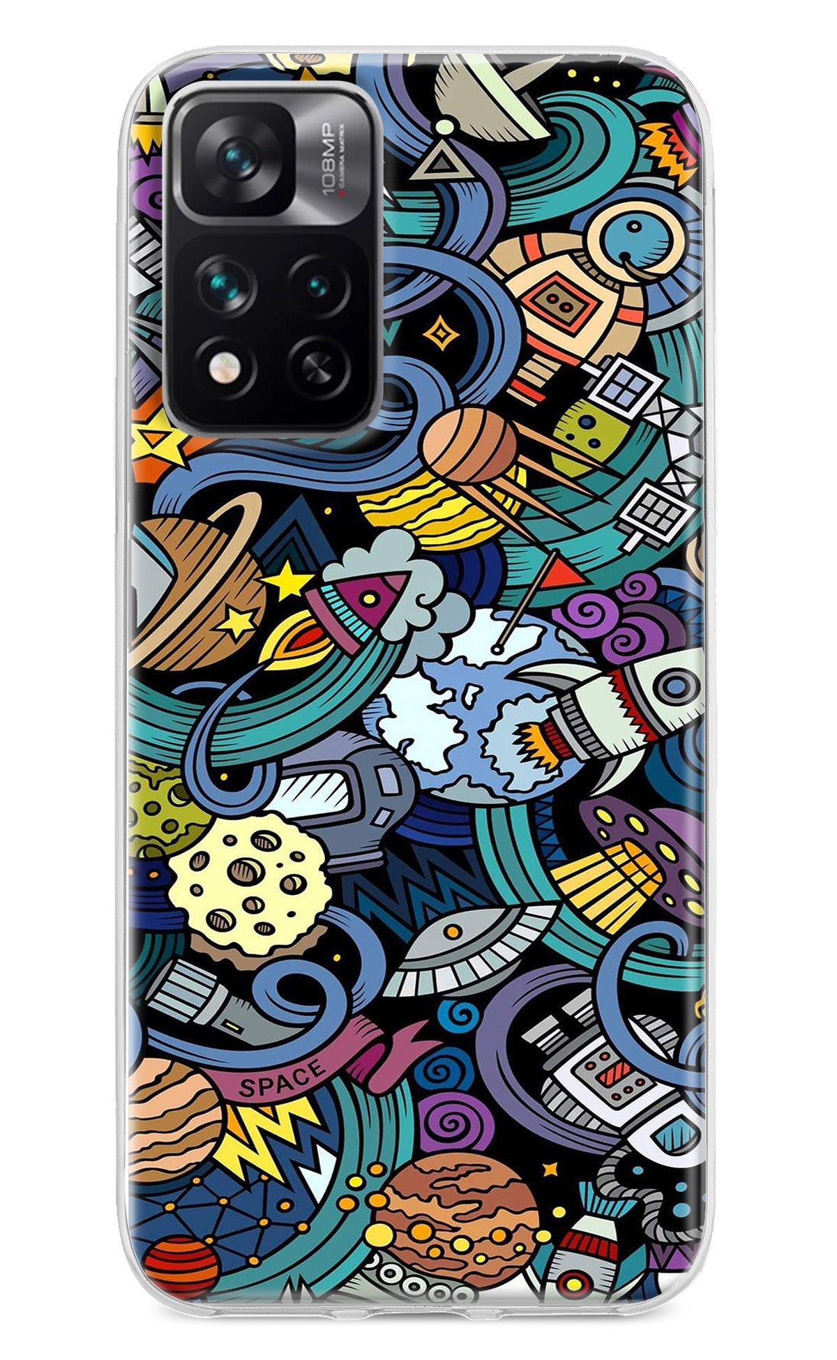 Space Abstract Mi 11i 5G/11i 5G Hypercharge Back Cover