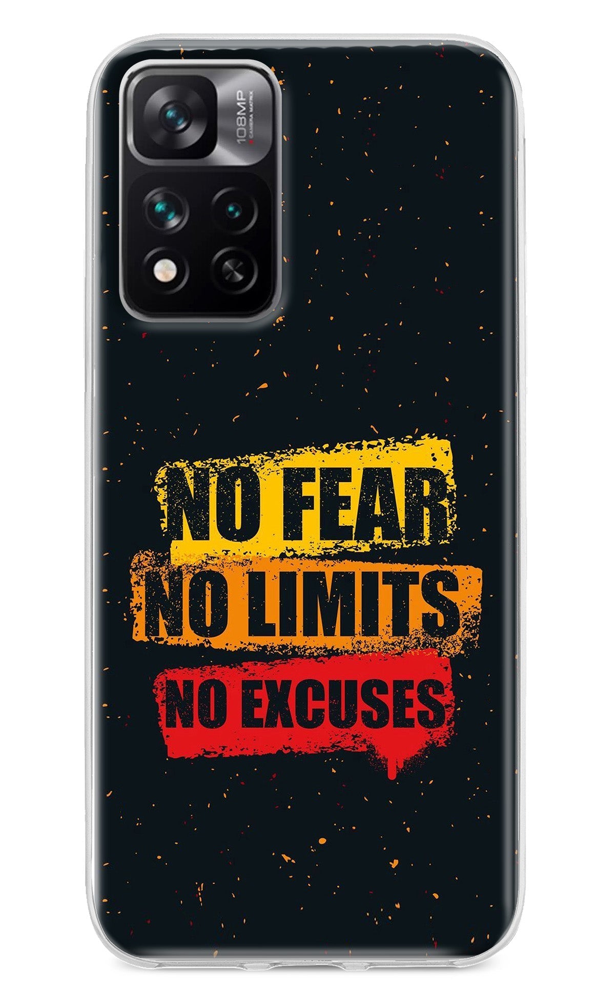 No Fear No Limits No Excuse Mi 11i 5G/11i 5G Hypercharge Back Cover