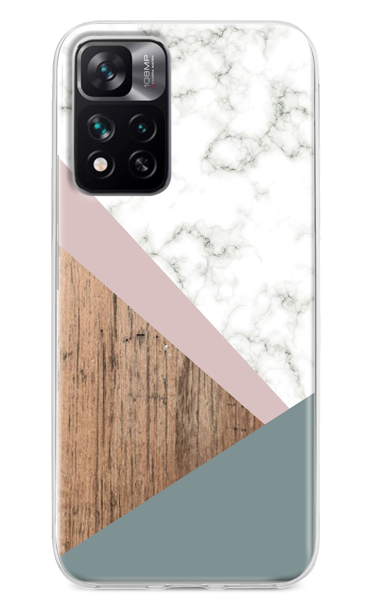 Marble wood Abstract Mi 11i 5G/11i 5G Hypercharge Back Cover