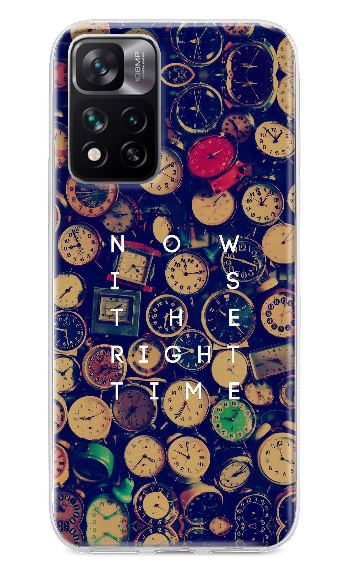 Now is the Right Time Quote Mi 11i 5G/11i 5G Hypercharge Back Cover