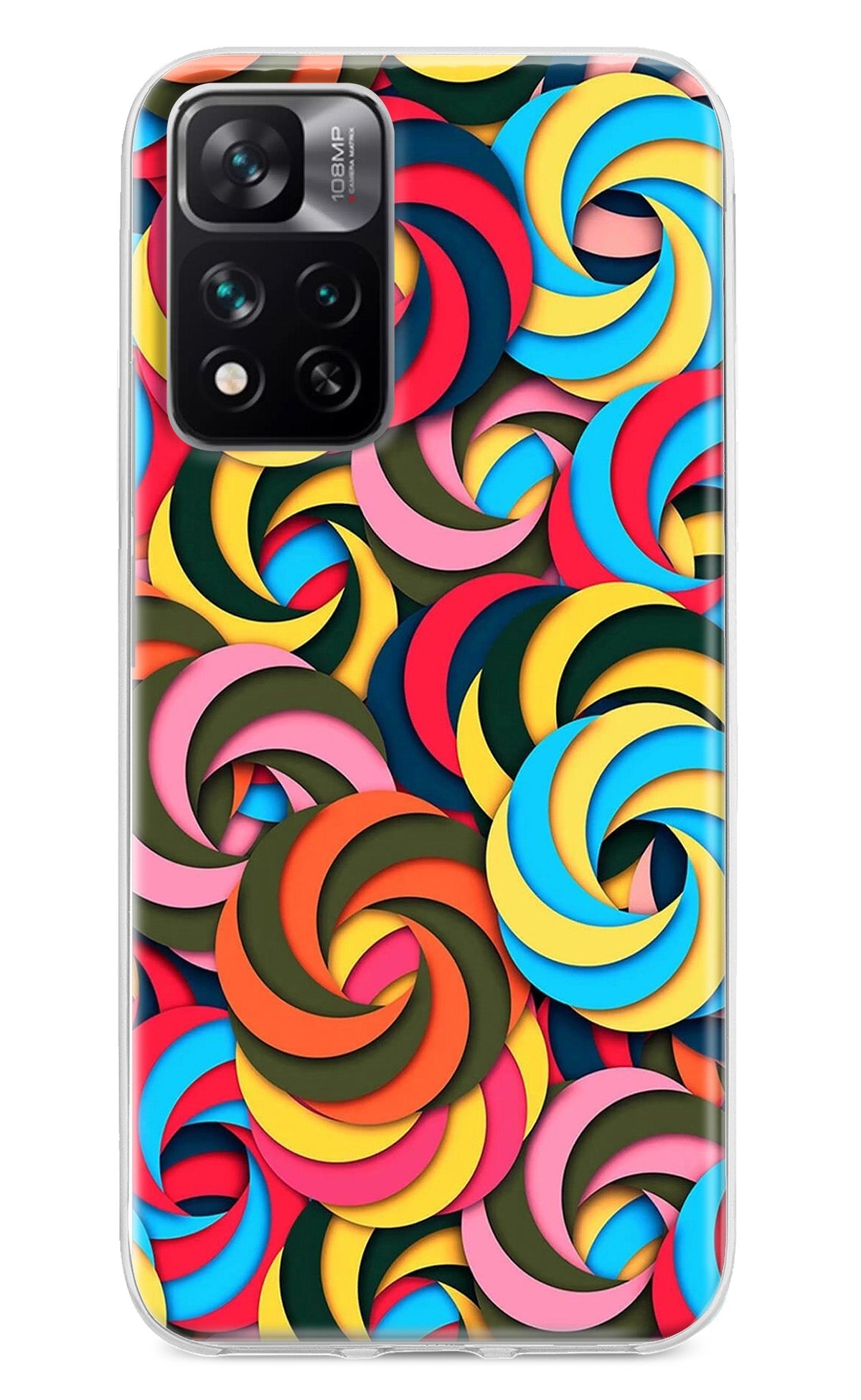 Spiral Pattern Mi 11i 5G/11i 5G Hypercharge Back Cover