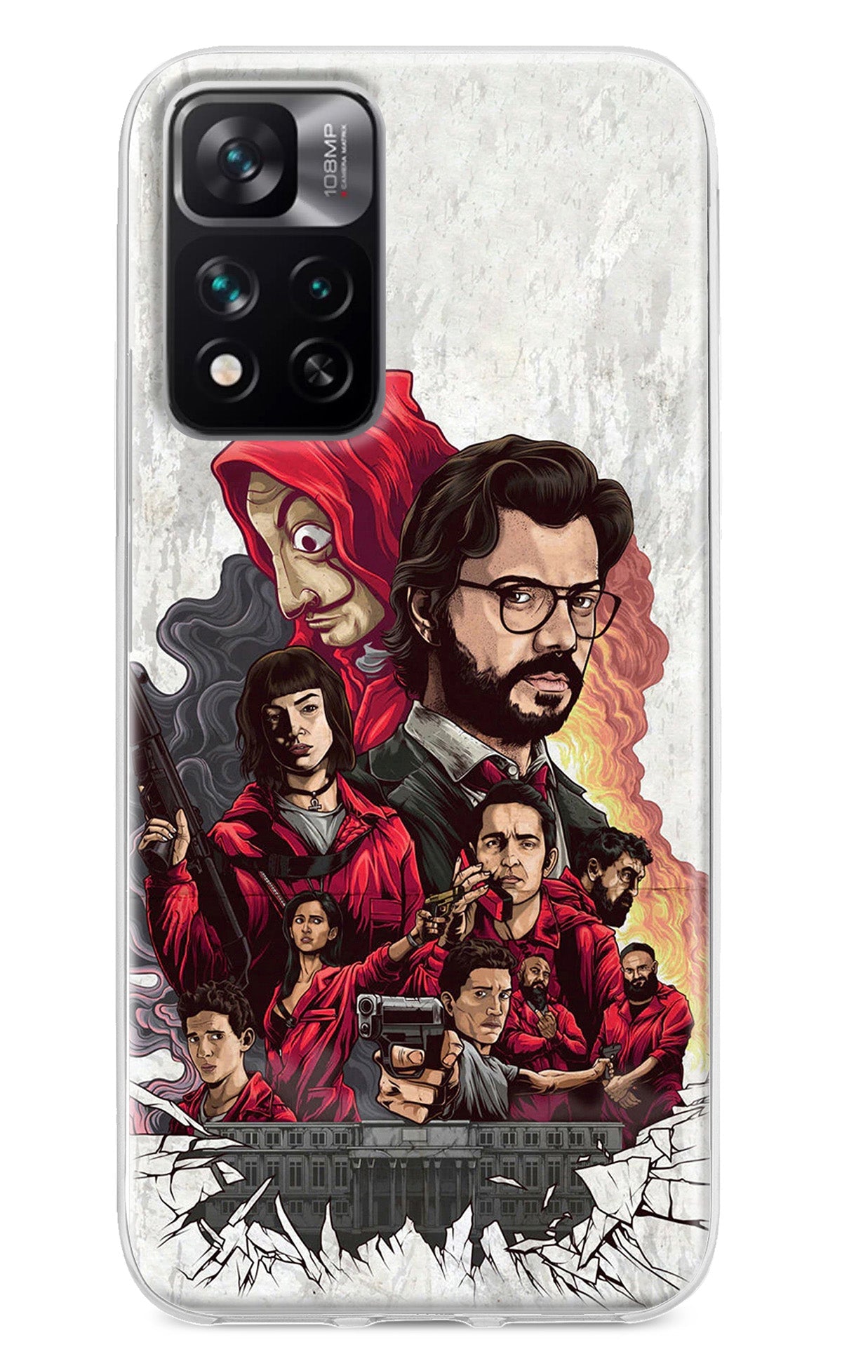 Money Heist Artwork Mi 11i 5G/11i 5G Hypercharge Back Cover