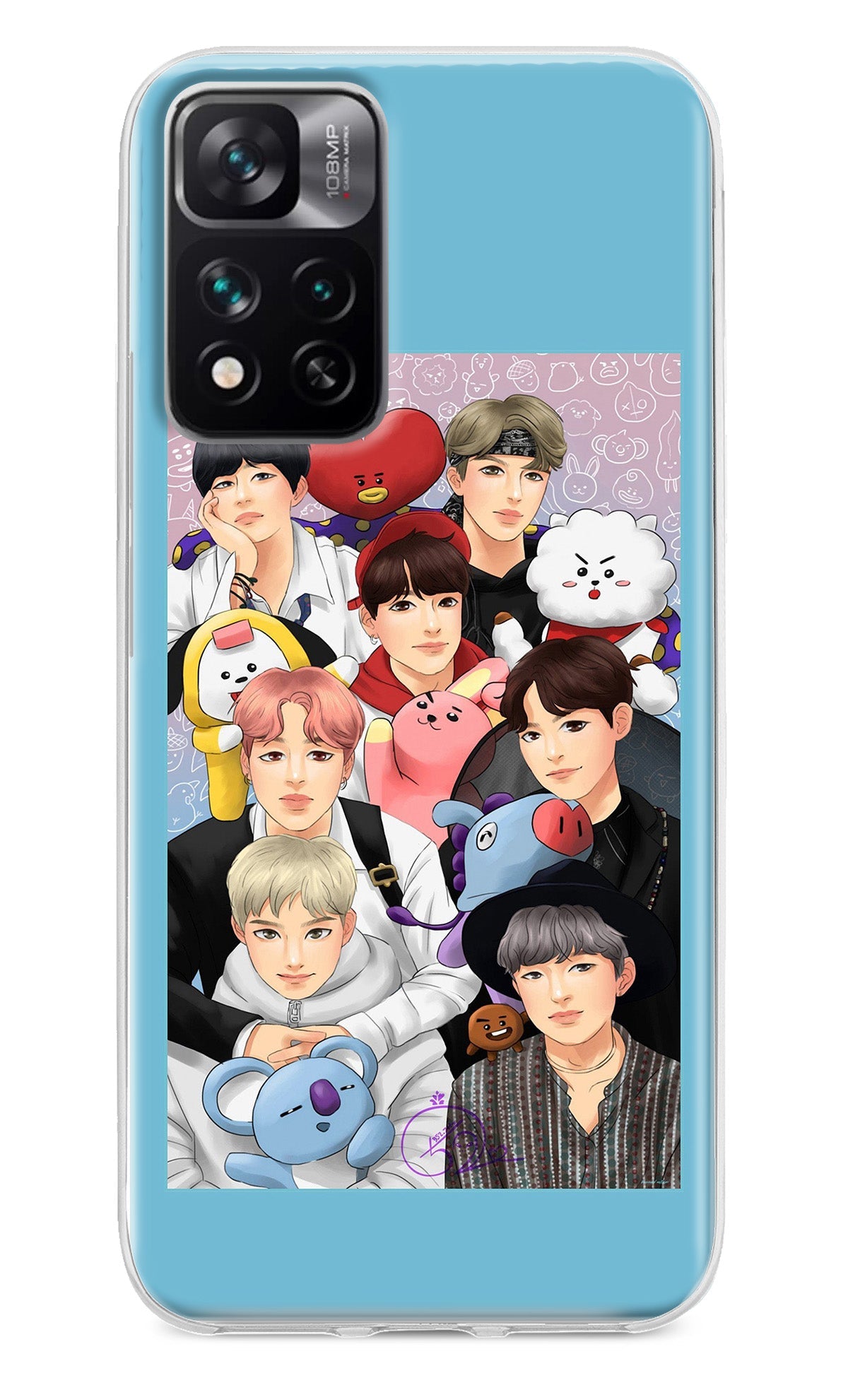 BTS with animals Mi 11i 5G/11i 5G Hypercharge Back Cover