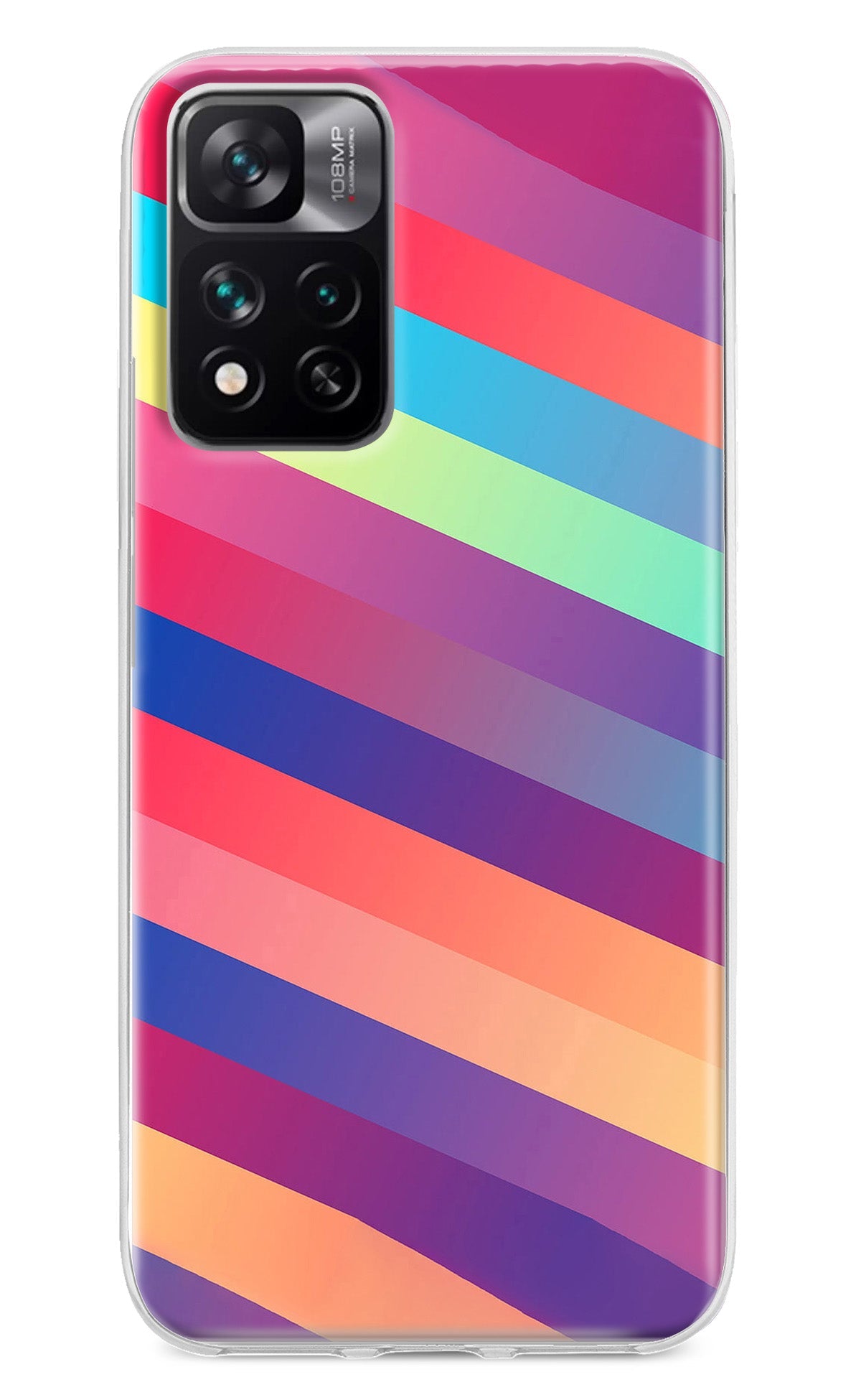 Stripes color Mi 11i 5G/11i 5G Hypercharge Back Cover