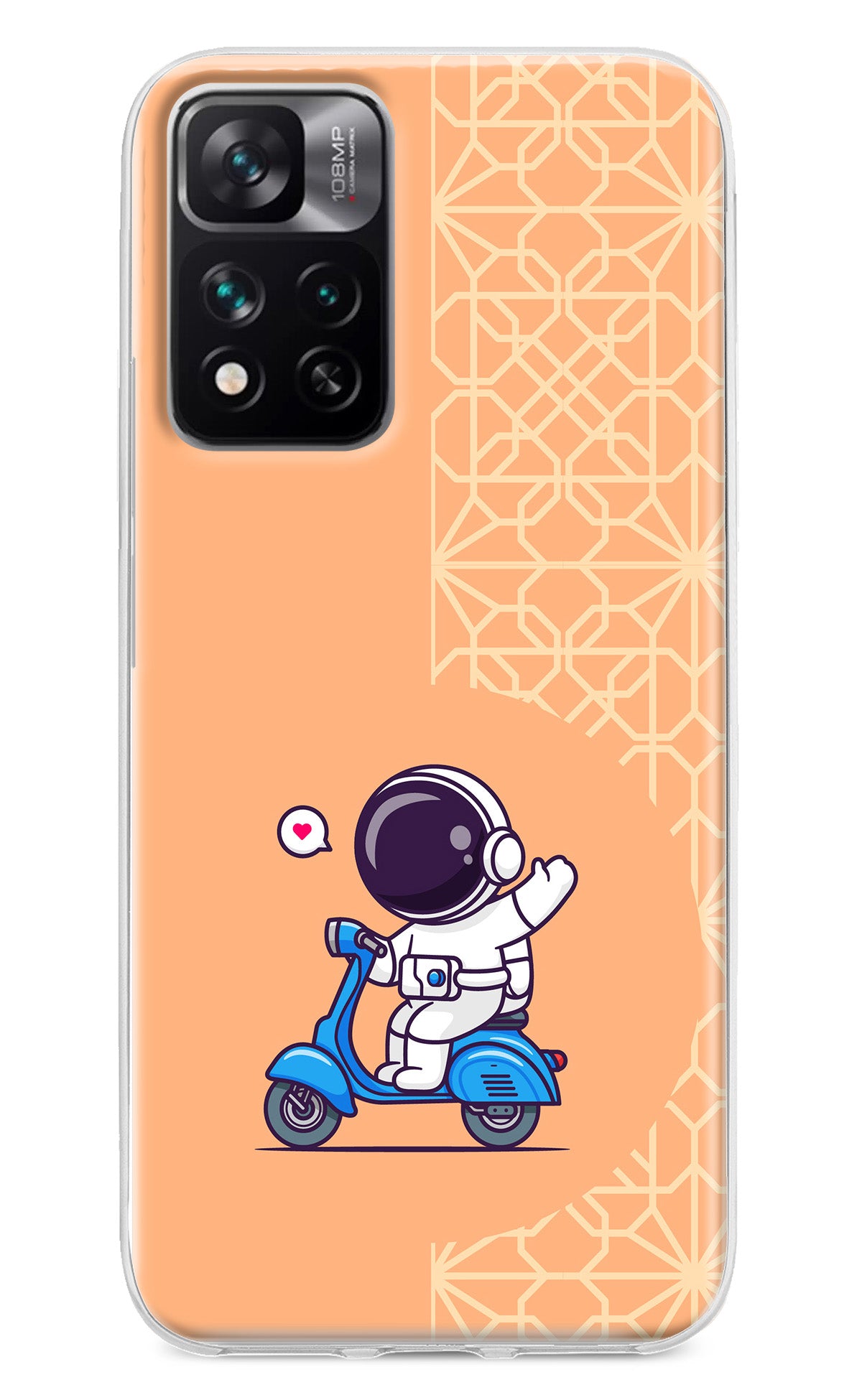 Cute Astronaut Riding Mi 11i 5G/11i 5G Hypercharge Back Cover