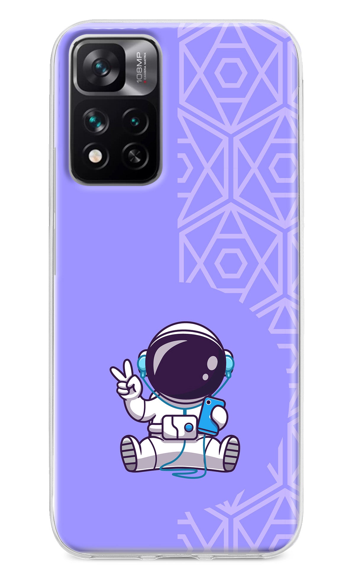 Cute Astronaut Chilling Mi 11i 5G/11i 5G Hypercharge Back Cover
