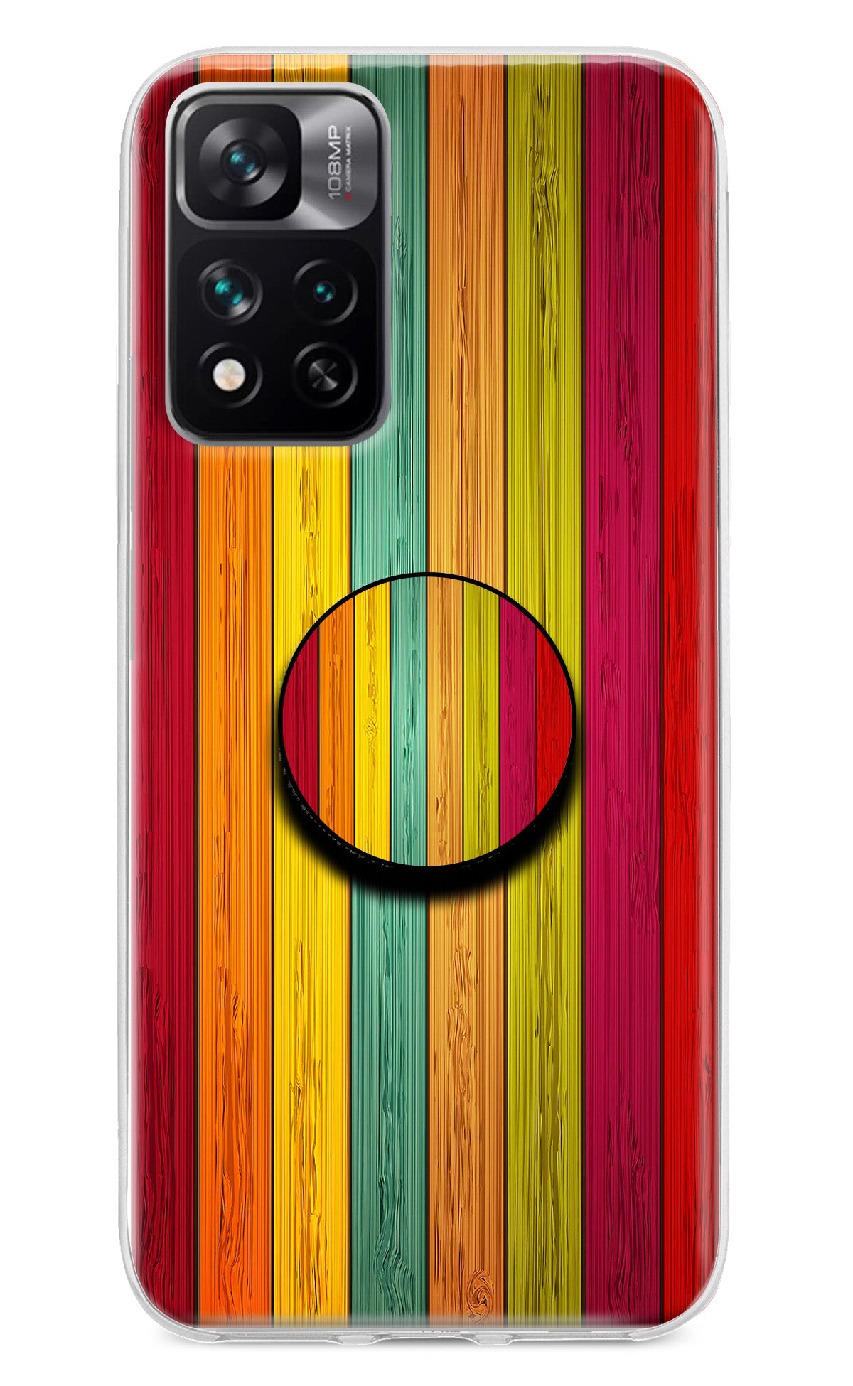 Multicolor Wooden Mi 11i 5G/11i 5G Hypercharge Pop Case