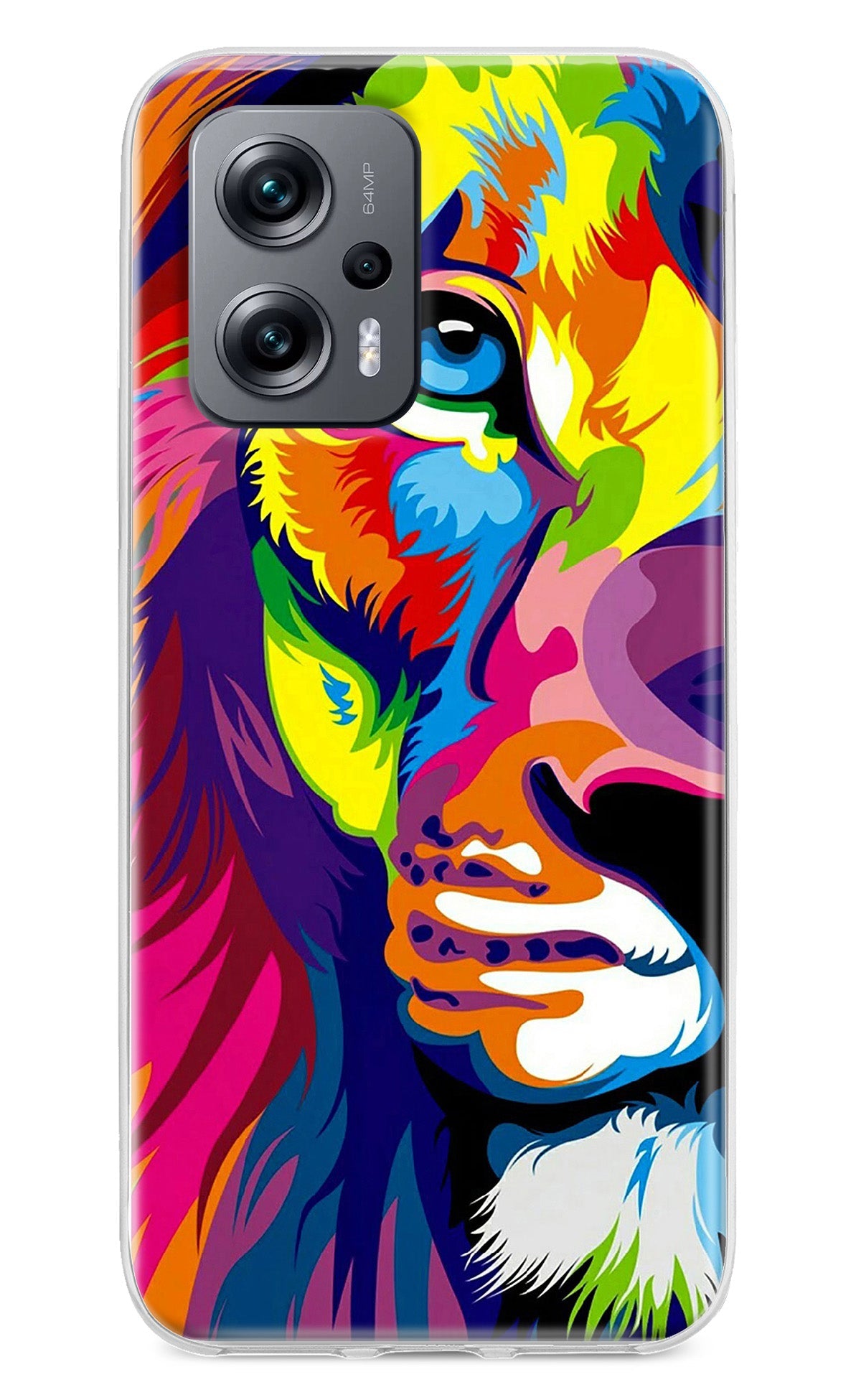 Lion Half Face Redmi K50i Back Cover