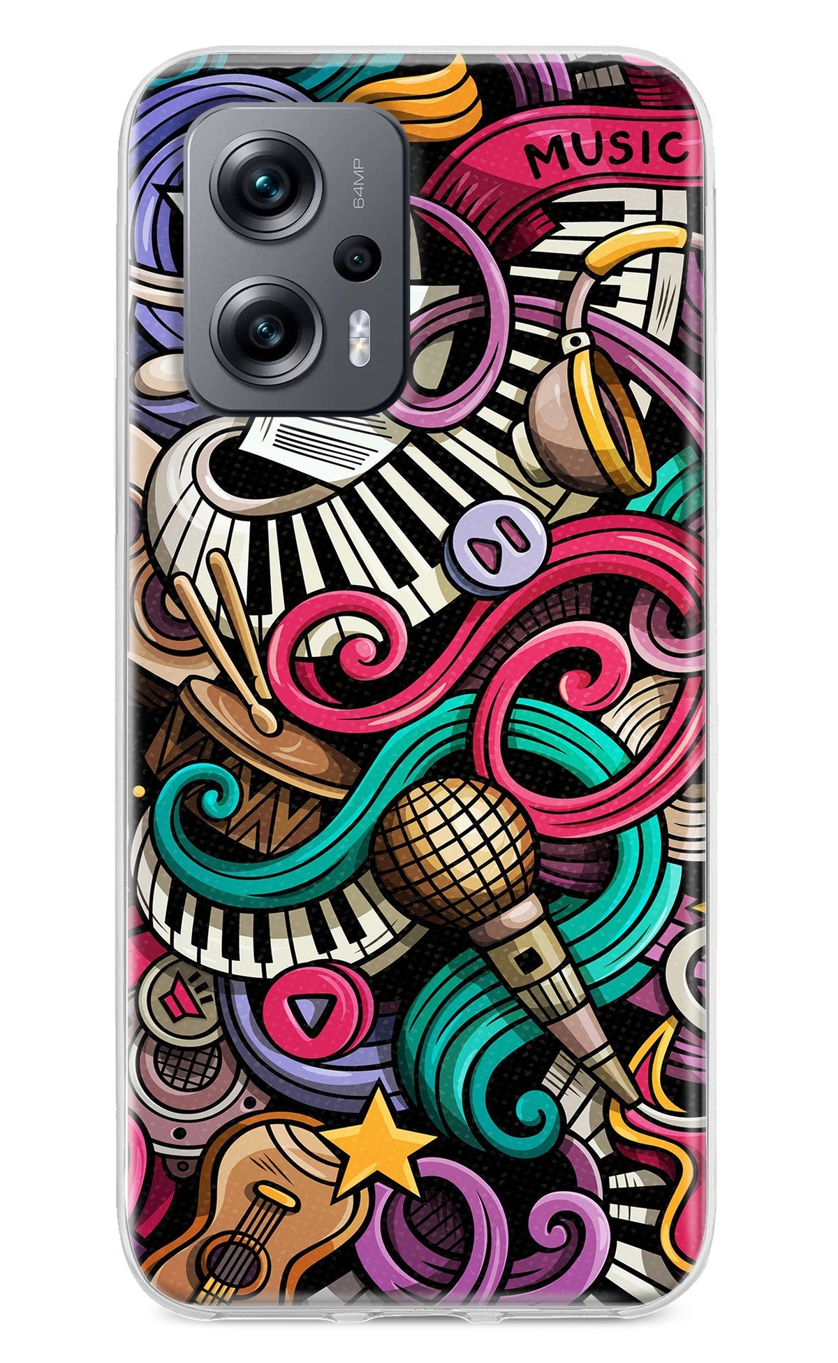 Music Abstract Redmi K50i Back Cover