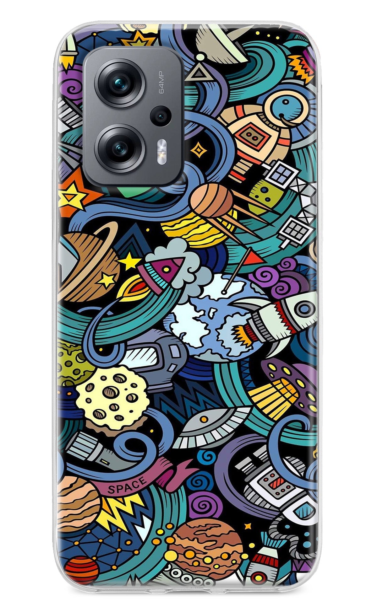 Space Abstract Redmi K50i Back Cover