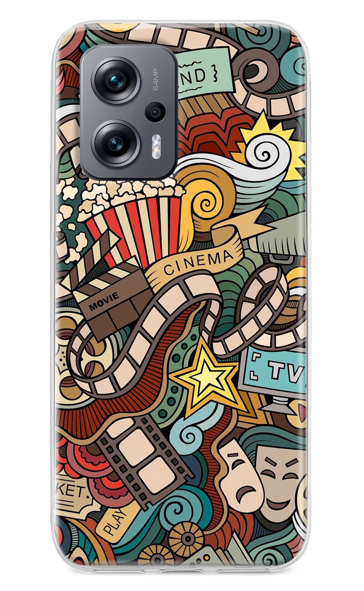 Cinema Abstract Redmi K50i Back Cover