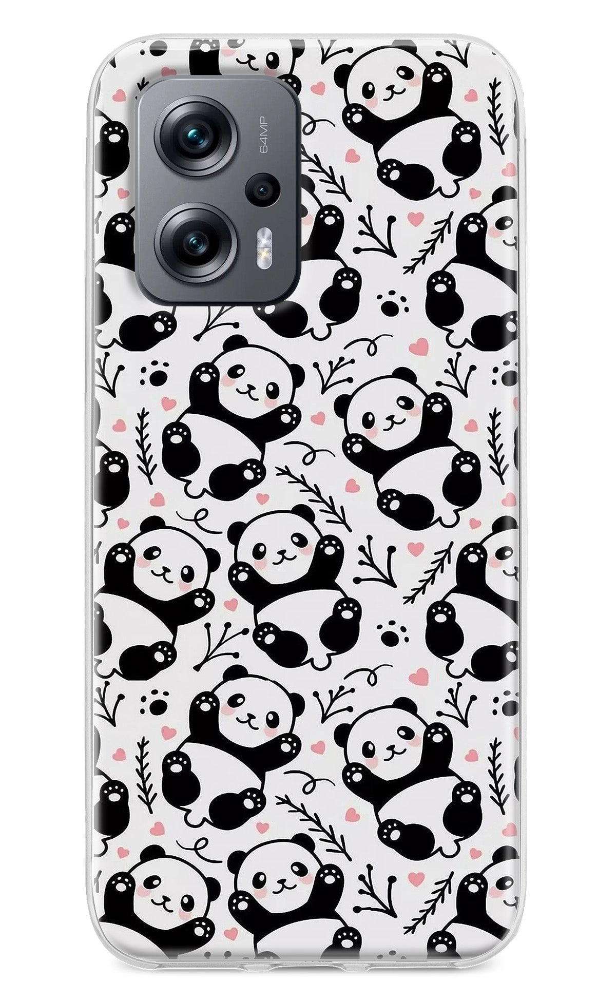 Cute Panda Redmi K50i Back Cover