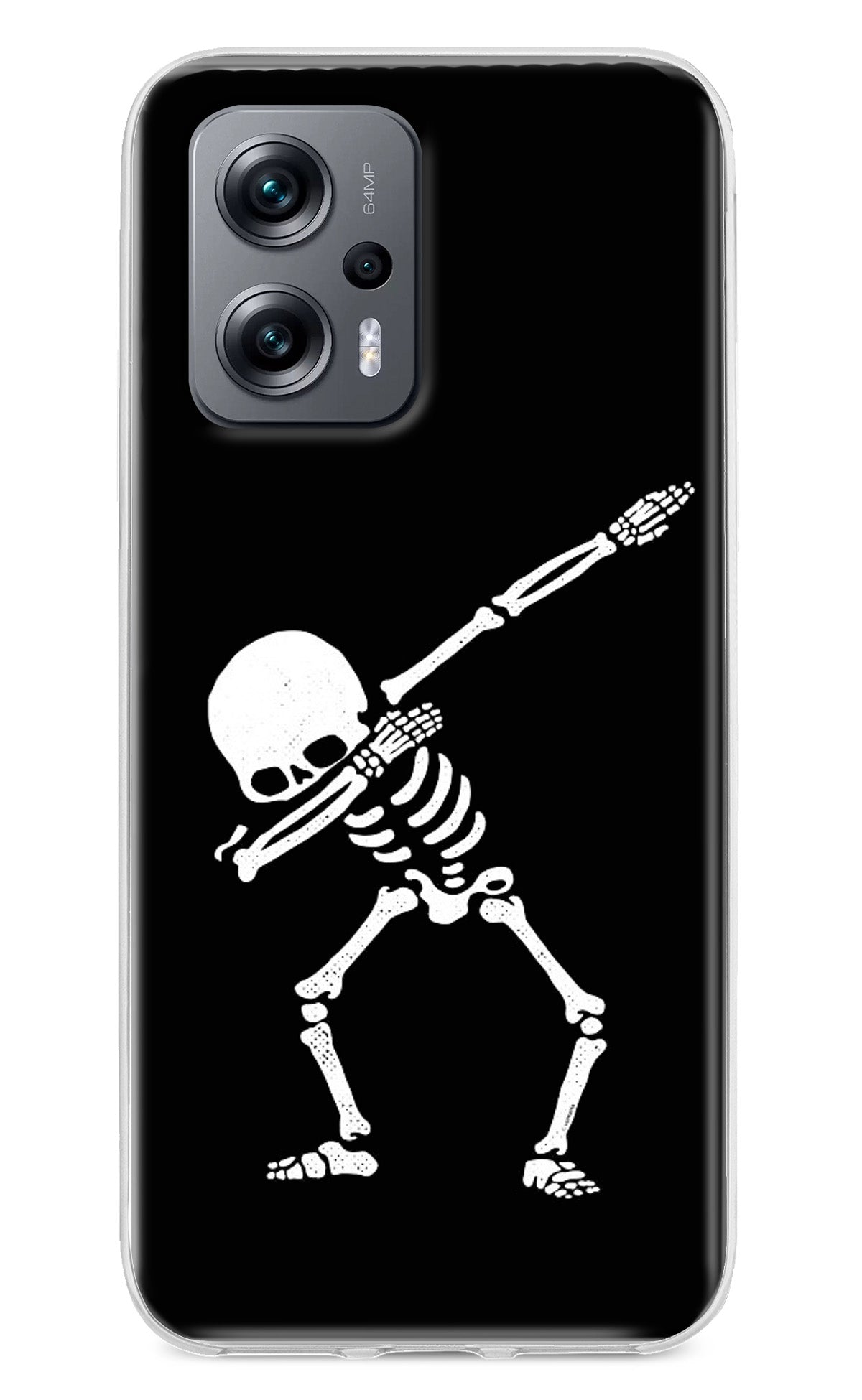 Dabbing Skeleton Art Redmi K50i Back Cover