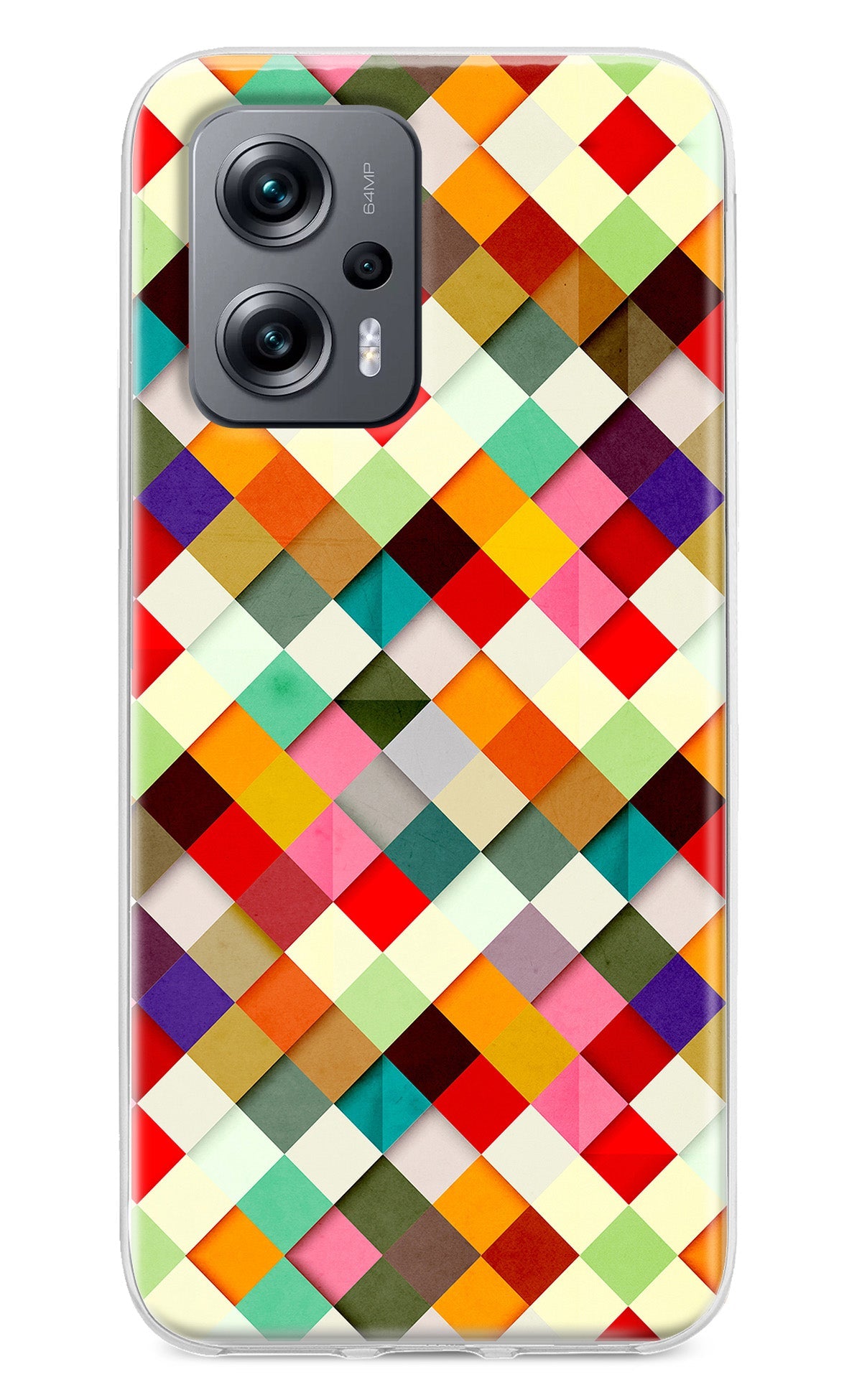 Geometric Abstract Colorful Redmi K50i Back Cover