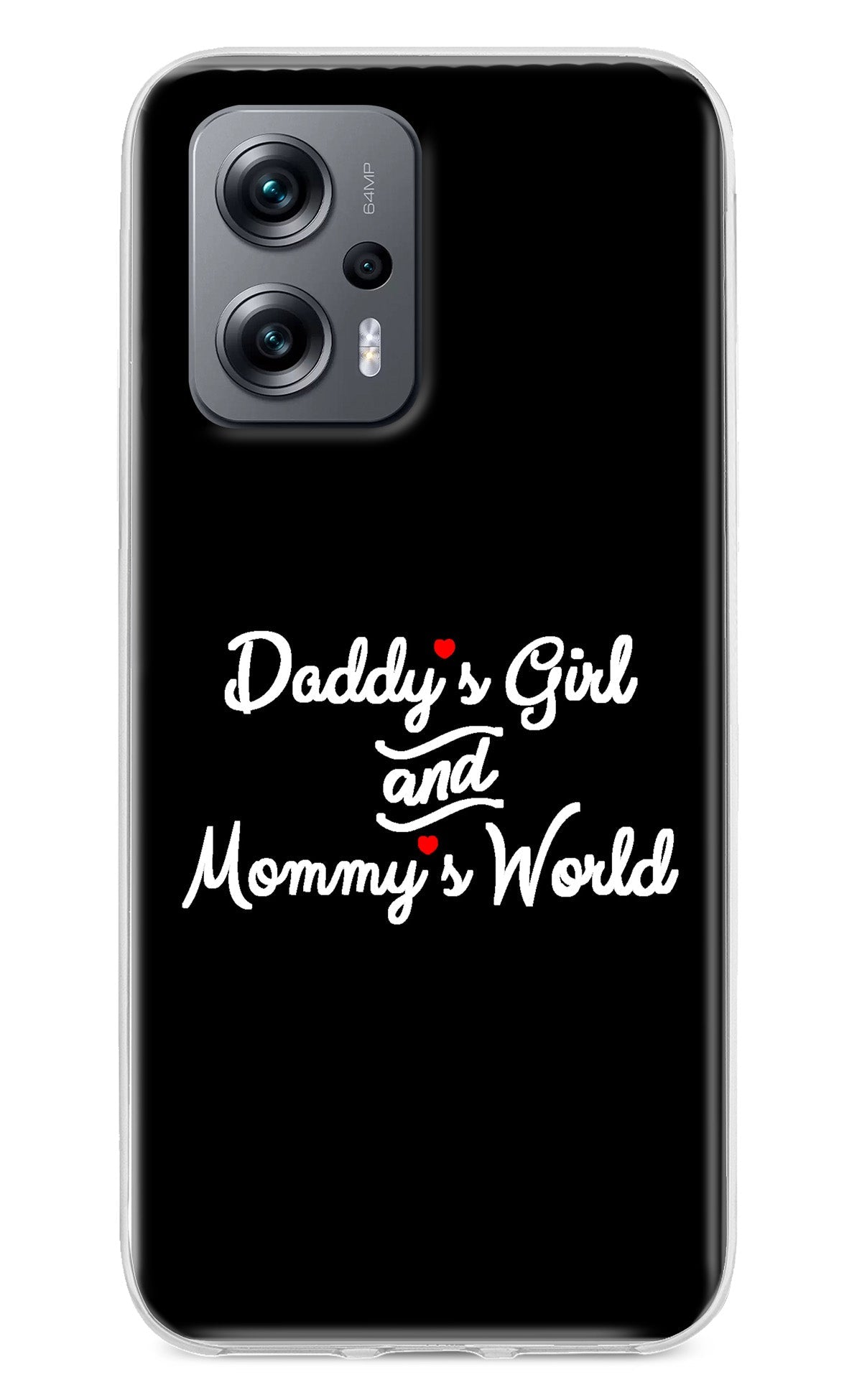 Daddy's Girl and Mommy's World Redmi K50i Back Cover