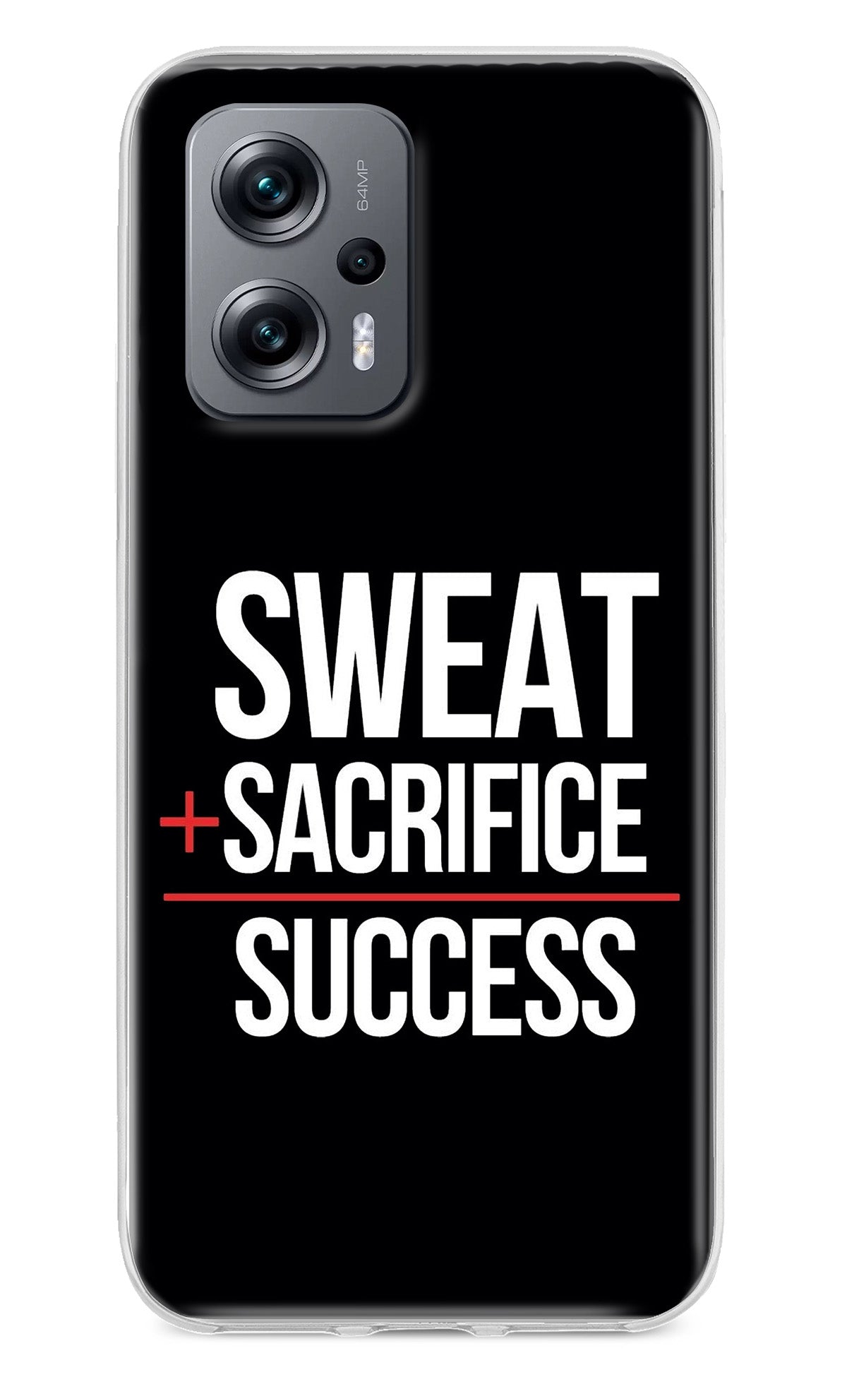 Sweat Sacrifice Success Redmi K50i Back Cover