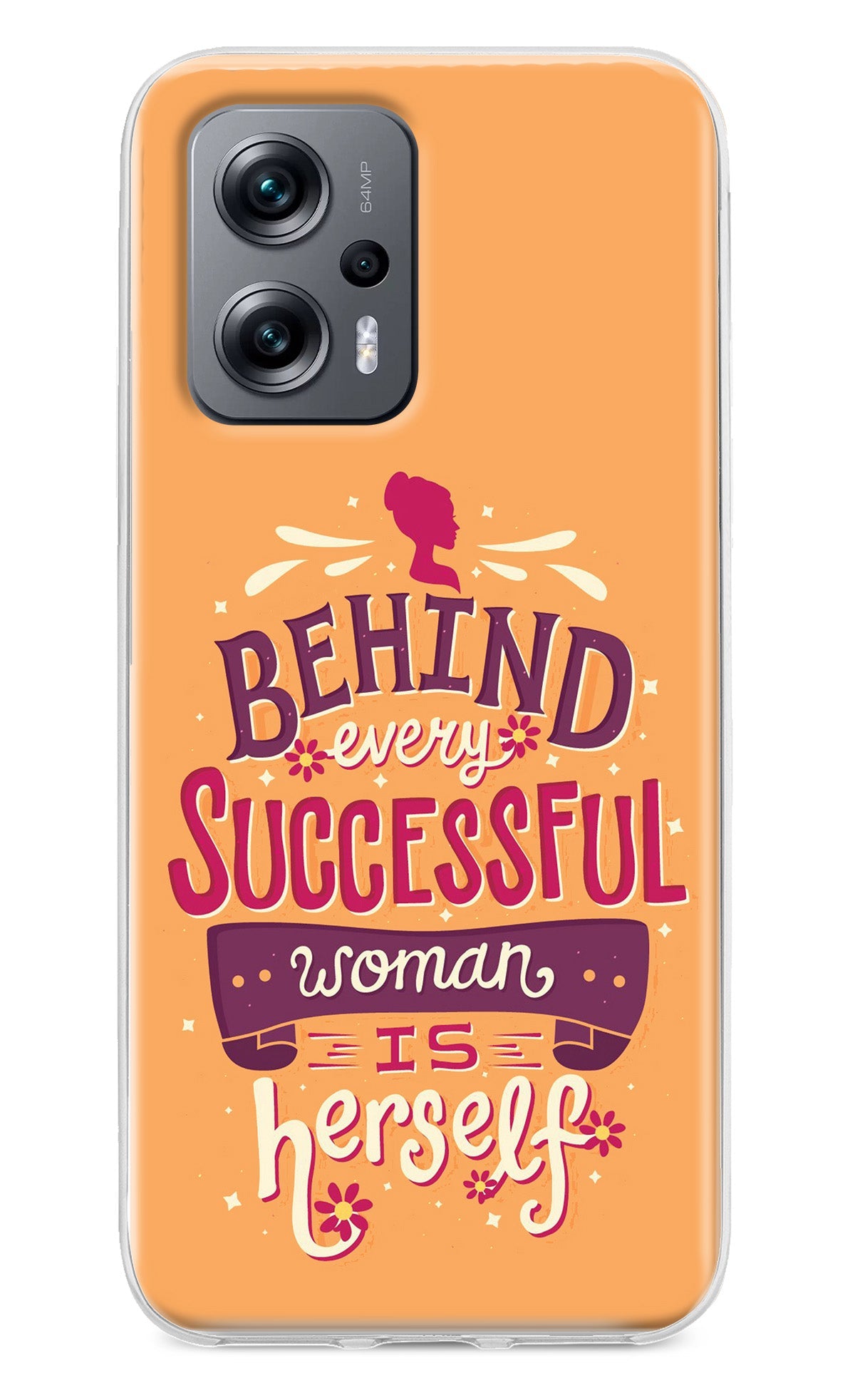 Behind Every Successful Woman There Is Herself Redmi K50i Back Cover