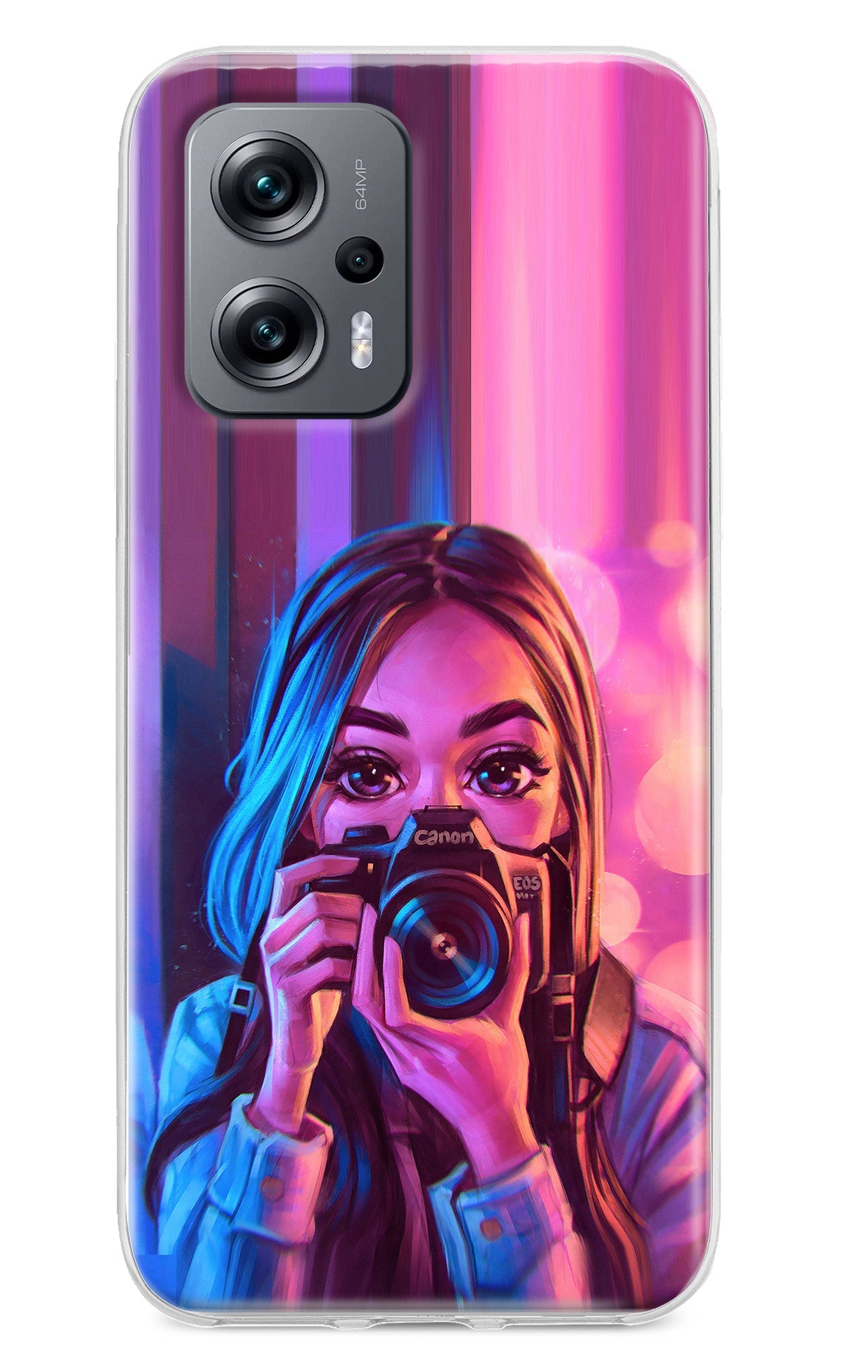 Girl Photographer Redmi K50i Back Cover