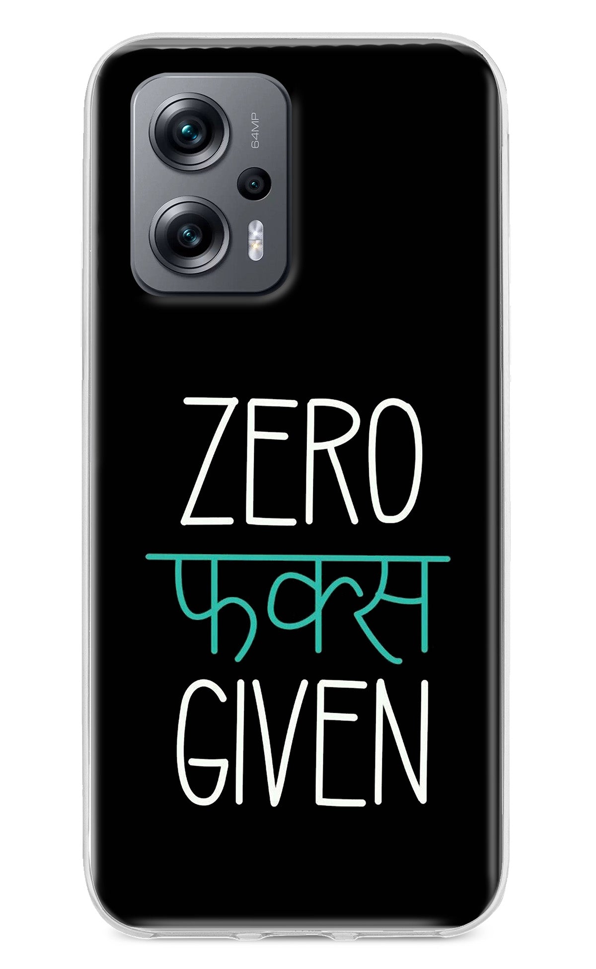 Zero Fucks Given Redmi K50i Back Cover