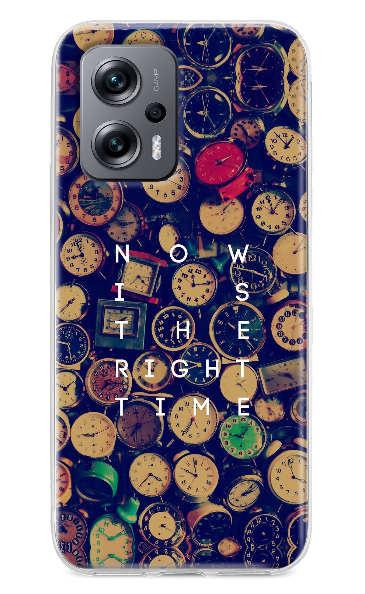 Now is the Right Time Quote Redmi K50i Back Cover