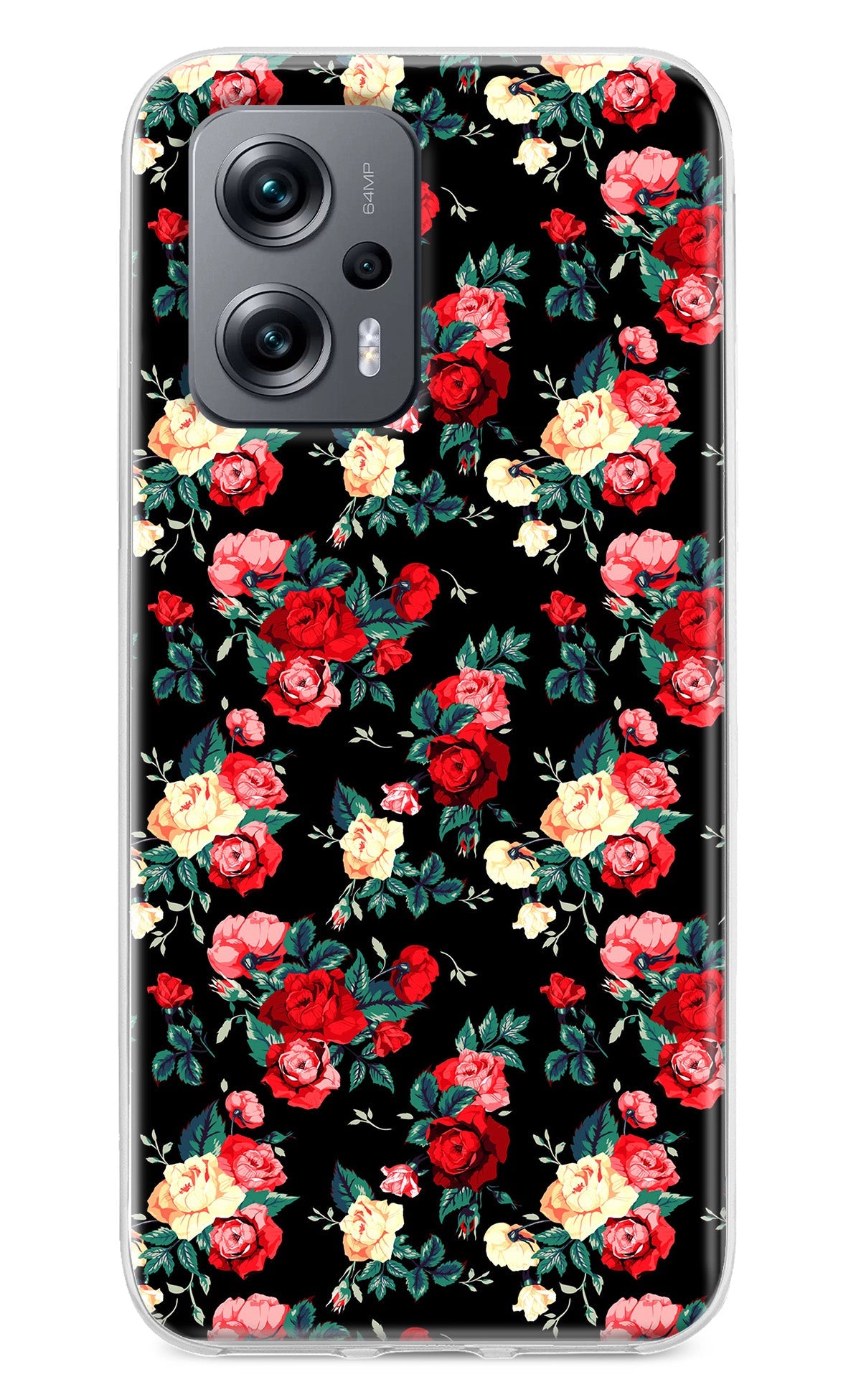 Rose Pattern Redmi K50i Back Cover