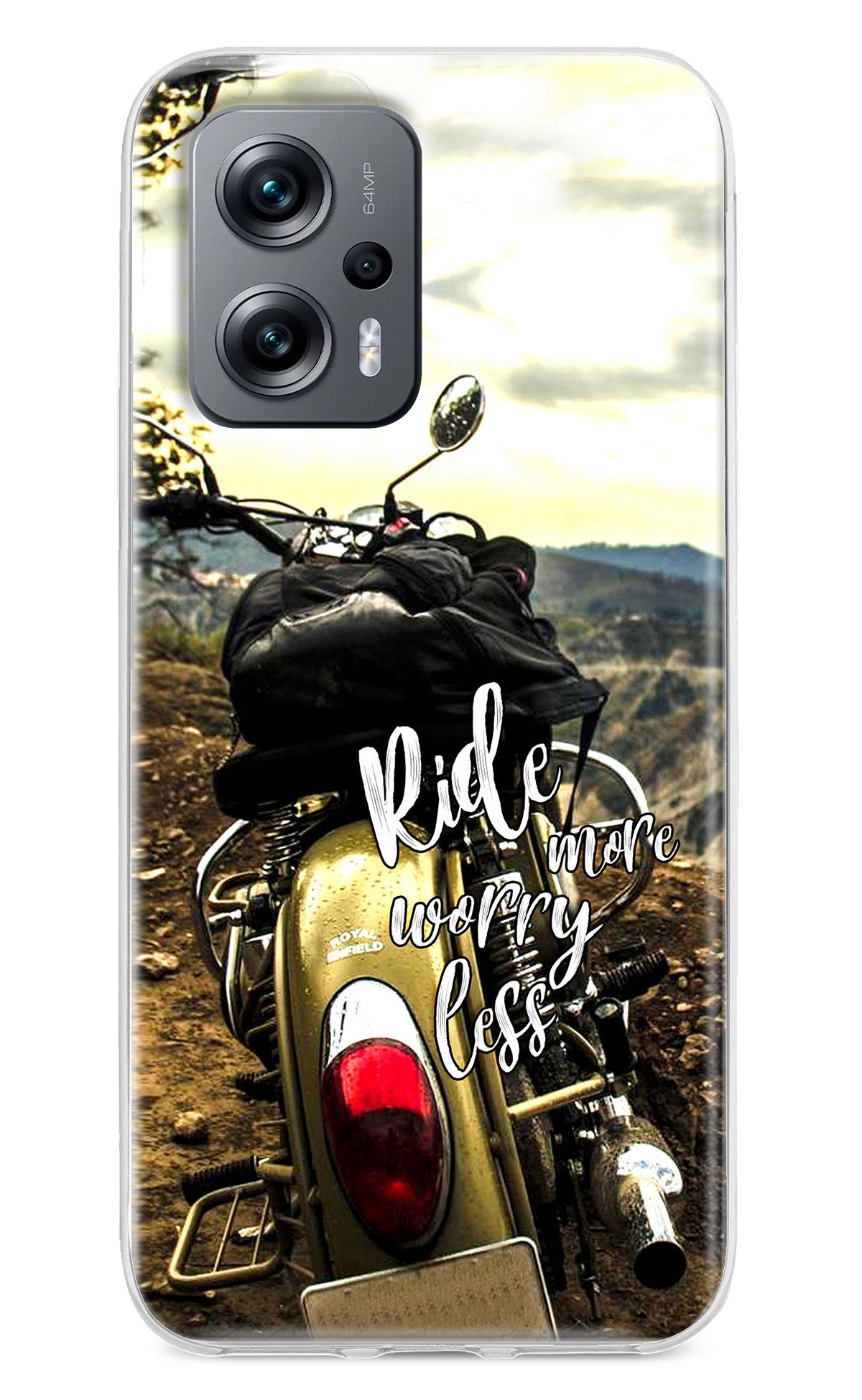 Ride More Worry Less Redmi K50i Back Cover