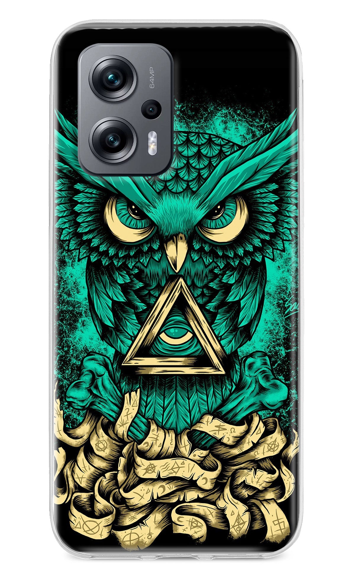 Green Owl Redmi K50i Back Cover