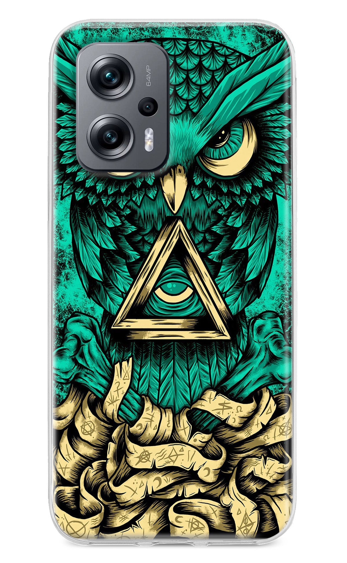 Green Owl Redmi K50i Back Cover