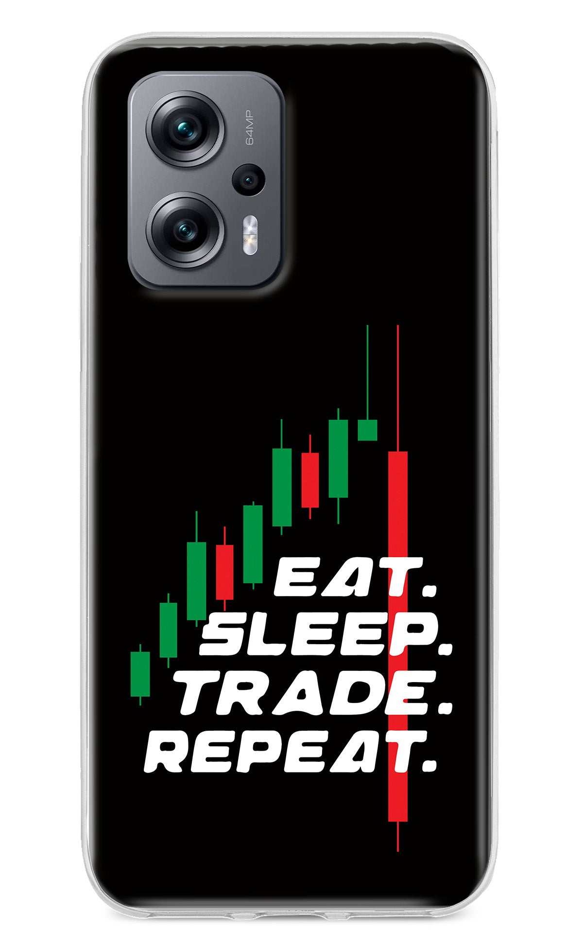 Eat Sleep Trade Repeat Redmi K50i Back Cover