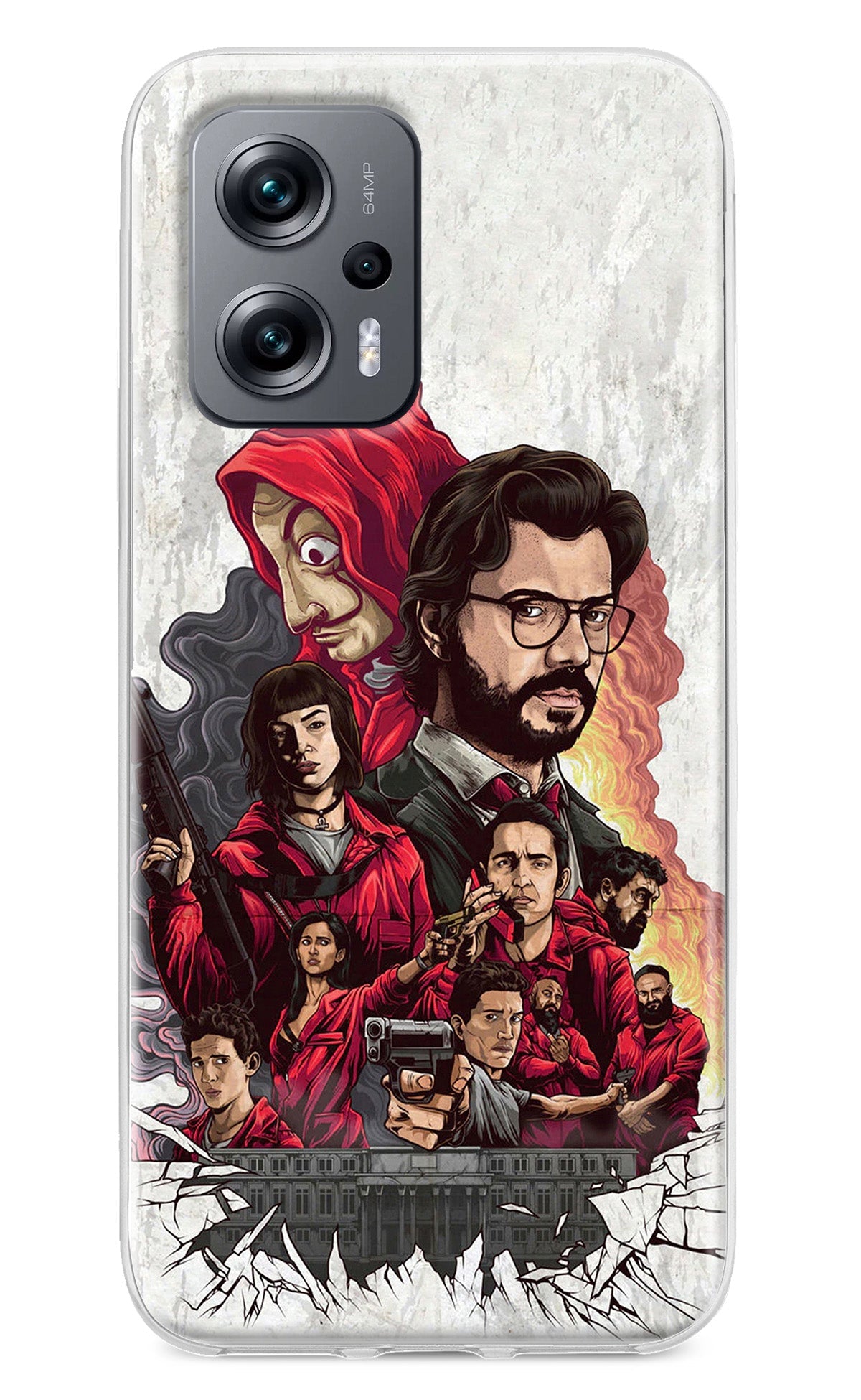 Money Heist Artwork Redmi K50i Back Cover