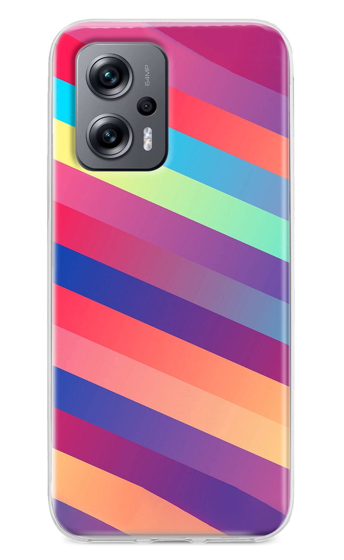 Stripes color Redmi K50i Back Cover