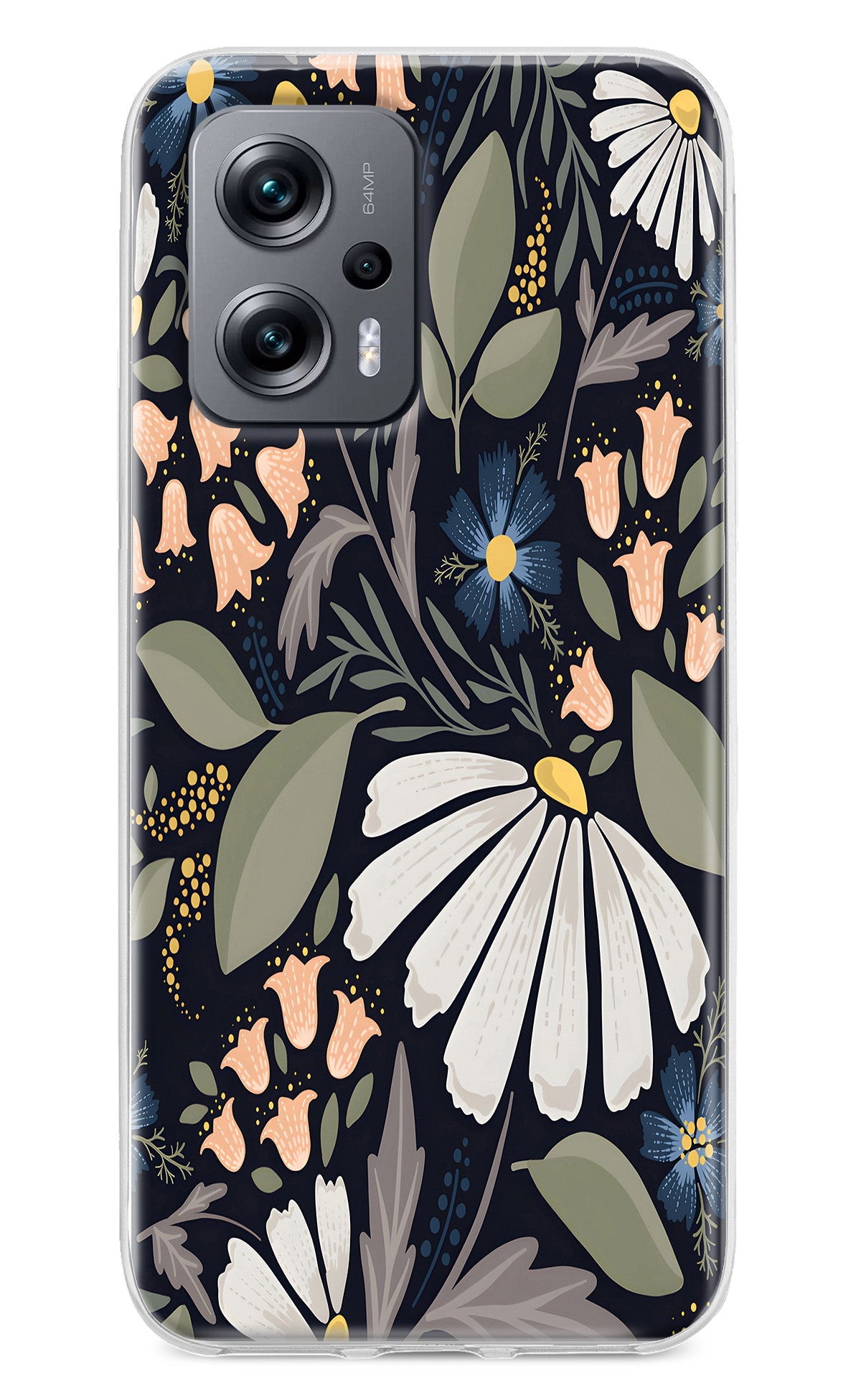 Flowers Art Redmi K50i Back Cover