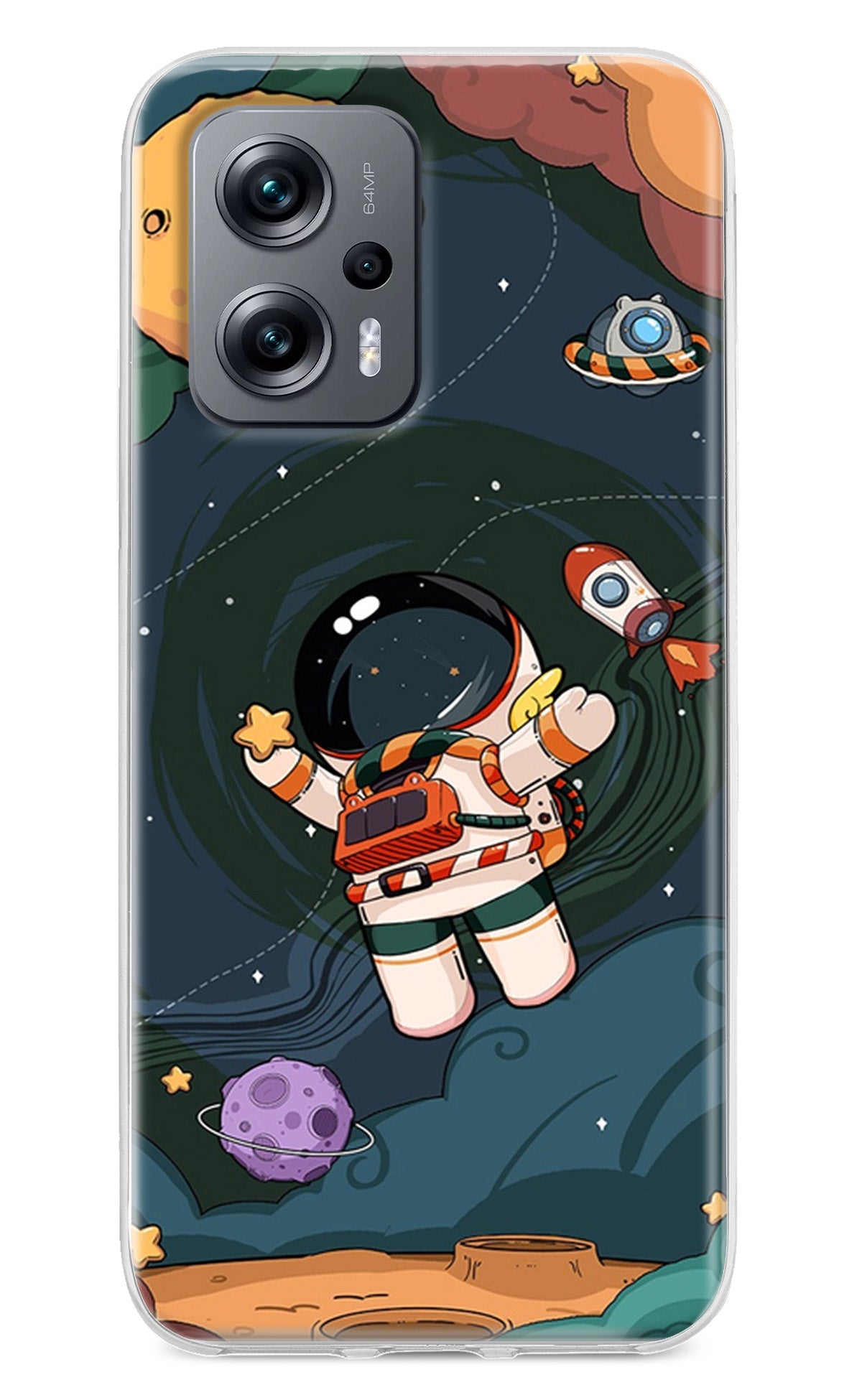 Cartoon Astronaut Redmi K50i Back Cover